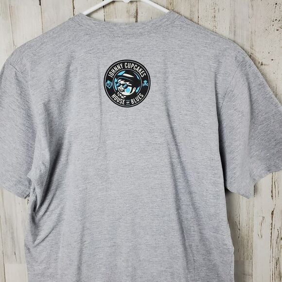 Johnny Cupcakes Graphic Tee Shirt Gray Size Medium - Picture 7 of 10